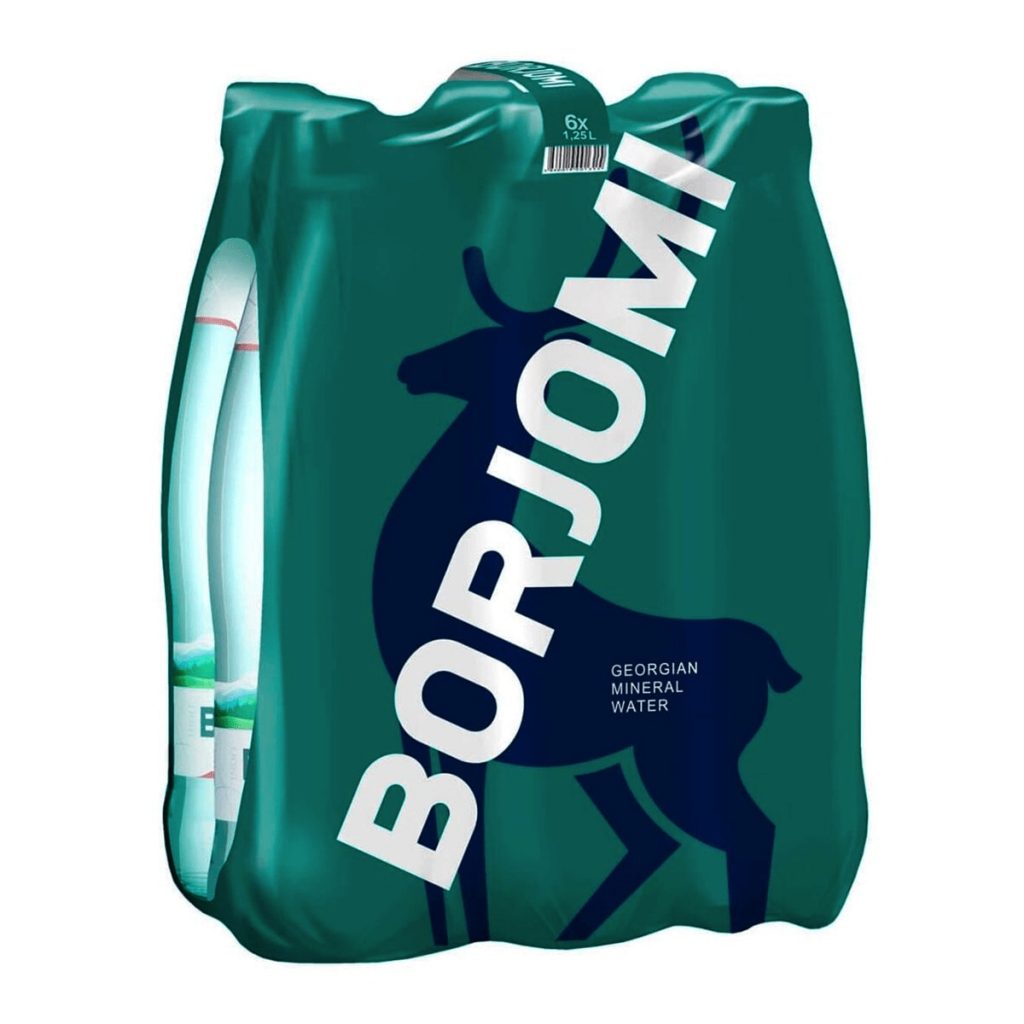 Вода мінеральна Боржомі (Borjomi) сильногазована ПЕТ 1,25л X 6шт - Росяна